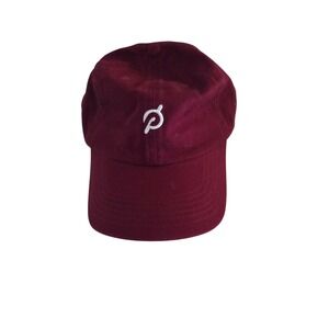 Peloton Maroon Hat Adjustable‎ Baseball Cap Activewear Fitness Gym Workout